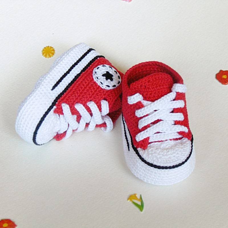 Детские кеды спицами