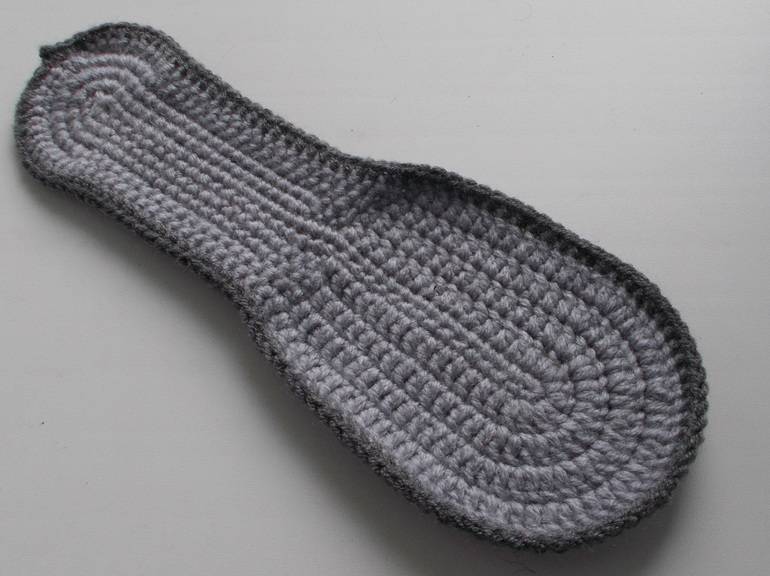 Тапочки-мокасины крючком