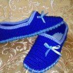 тапочки крючком