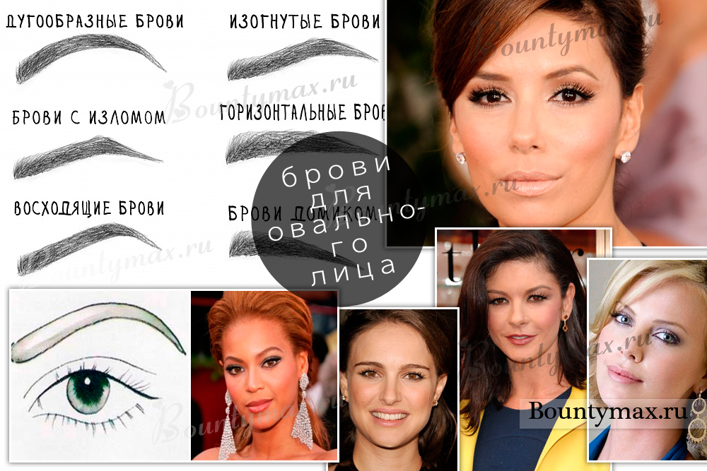 Брови для овального лица: какая форма подойдет