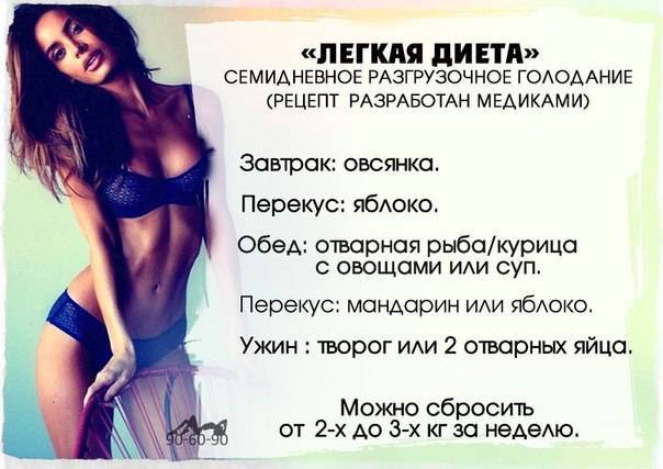 Как похудеть за 1 неделю быстро и без вреда