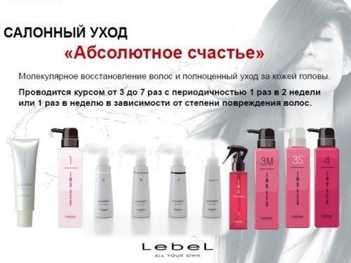 Абсолютное счастье для волос от lebel cosmetics — свойства, пошаговая инструкция и этапы проведения, видео