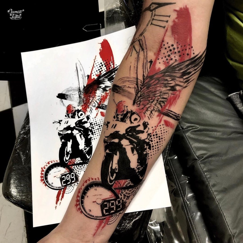 65+ best trash polka tattoos - understanding the style [2019]