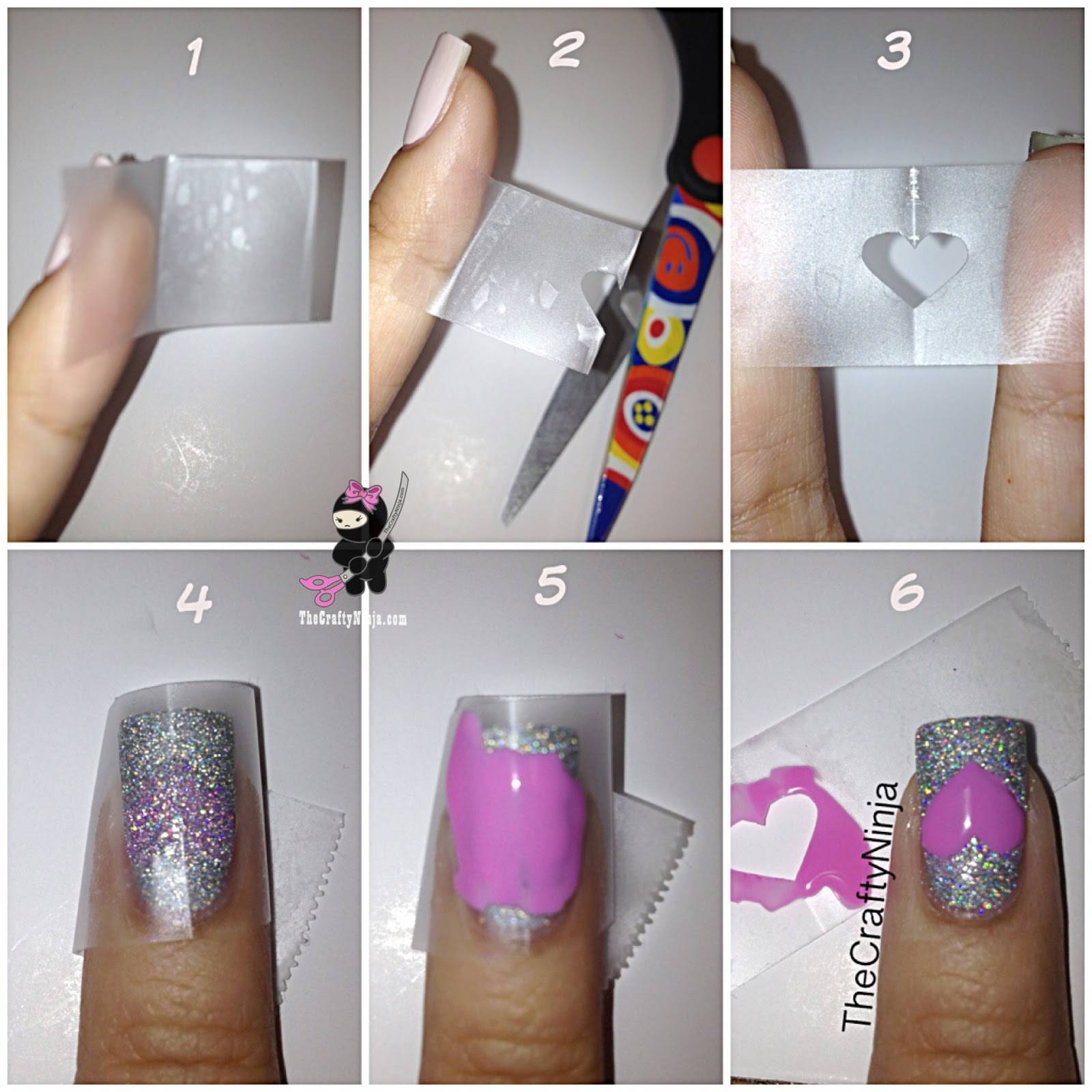 Маникюр со скотчем, добавь оригинальности в nail art!