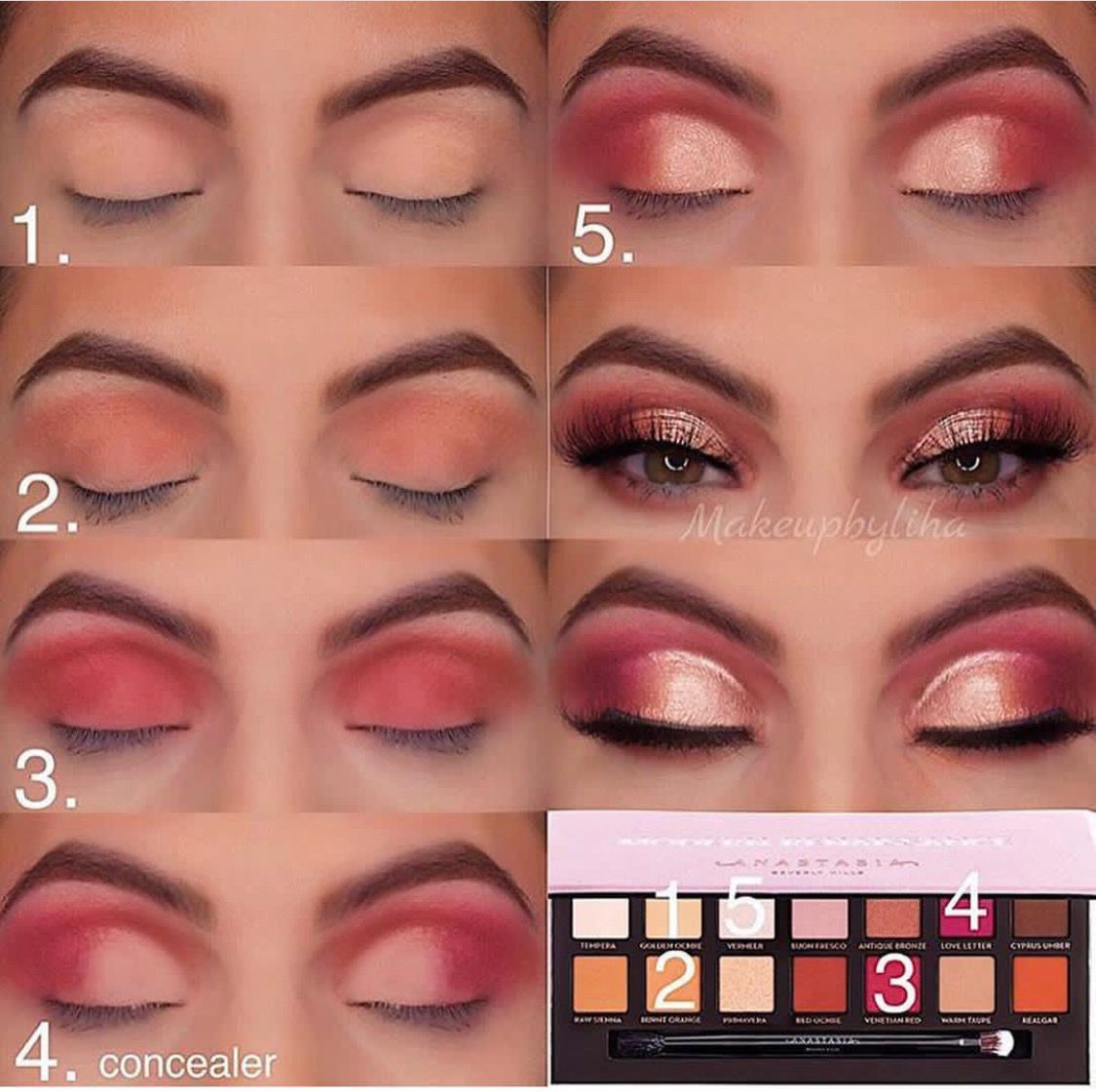 Красный макияж, создаем раскованный red makeup