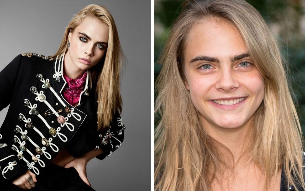 Cara delevingne без макияжа