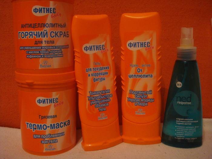 Обзор антицеллюлитной серии фитнес боди: масло, крем, спрей