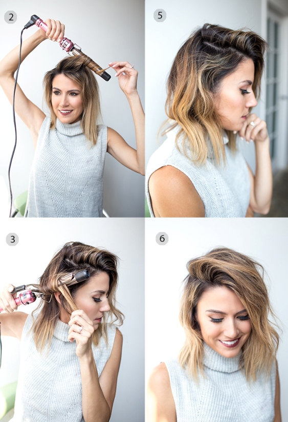 Hothair.ru - как сделать укладку на средние волосы? (фото)