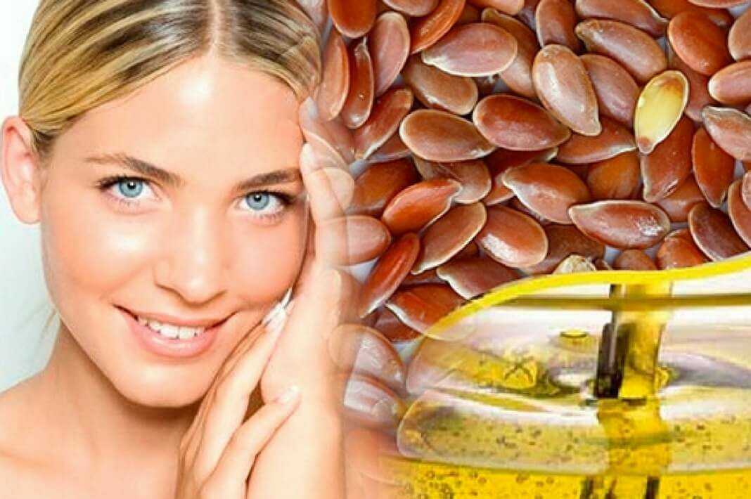 Льняное масло для лица от морщин для лица и кожи вокруг глаз