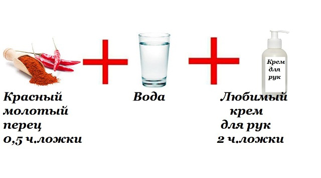 Маска для ногтей с красным перцем | маски для ногтей