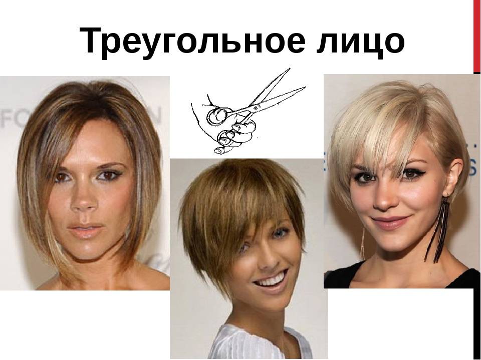 Стрижки для треугольного лица