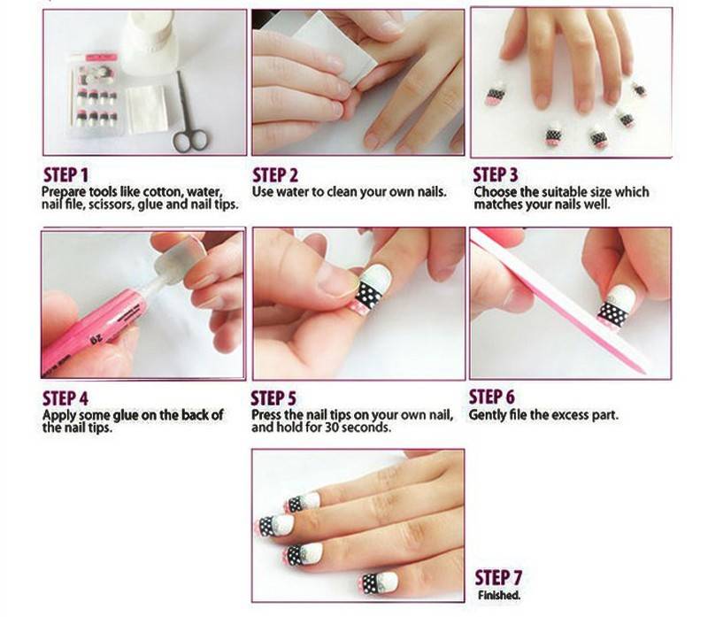 Накладные ногти: как приклеить проще и надежнее всего?