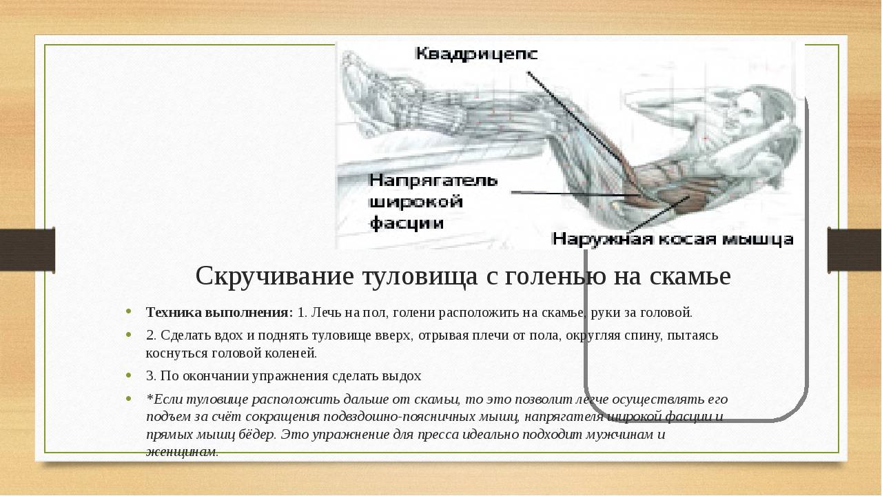 Скручивания на пресс