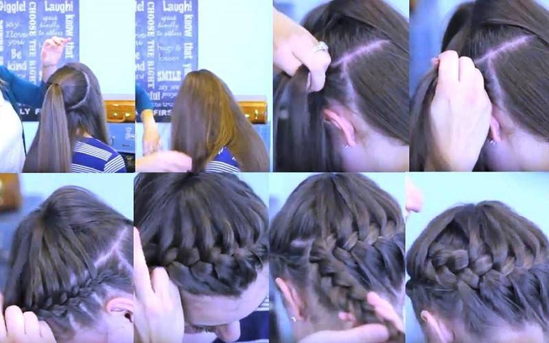 Как заплести две косички по бокам самой себе