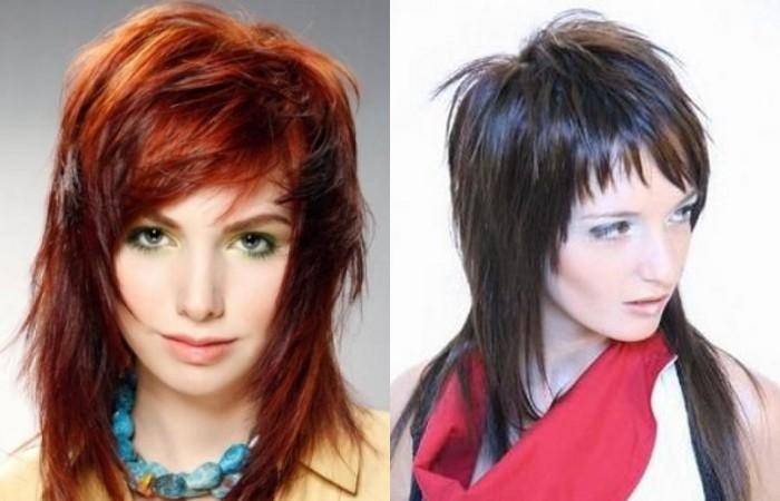 Стрижка wolf cut