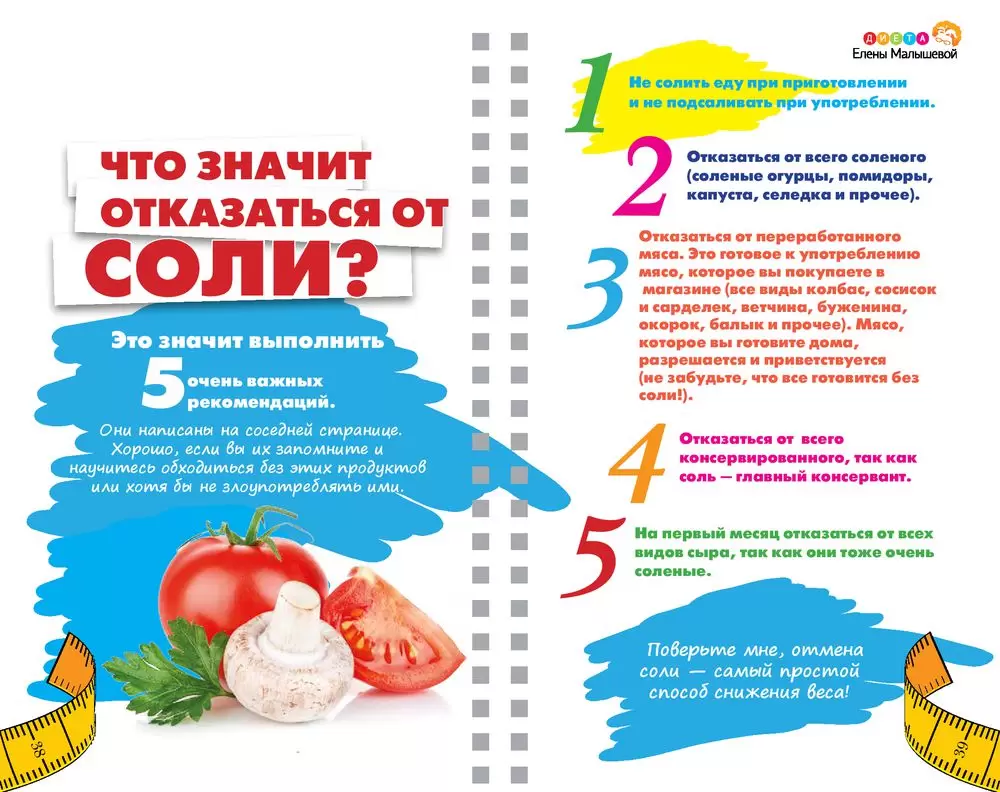 Диета Елены Малышевой на месяц