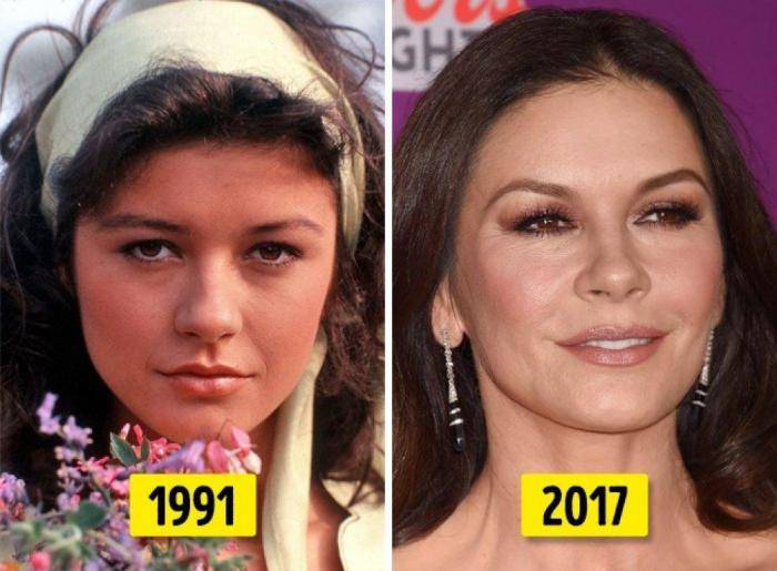 Catherine zeta-jones, before and after