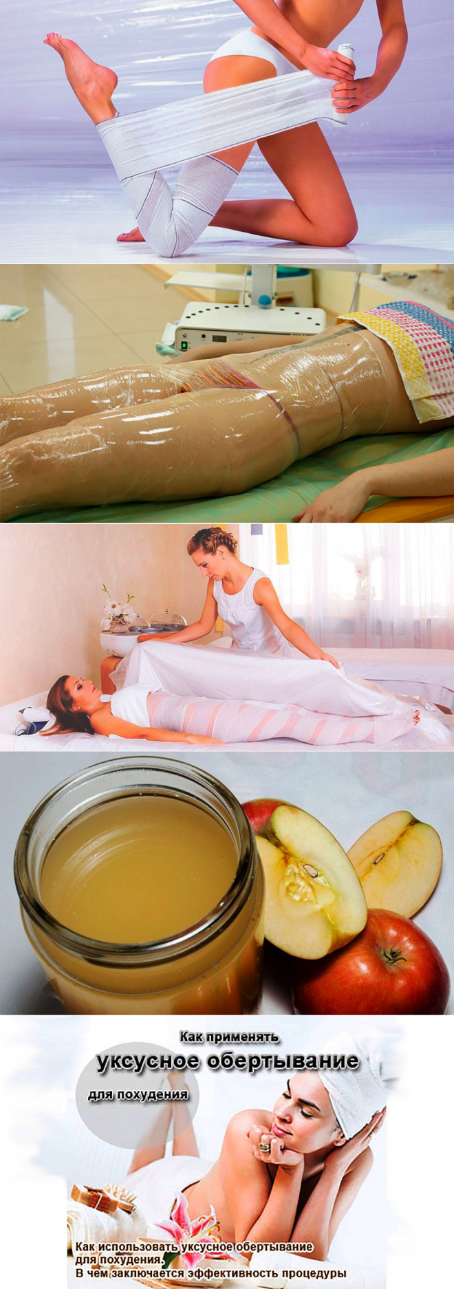 Обертывание пленкой для похудения, рецепты стройности