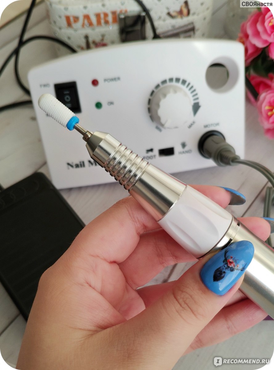 Как поменять фрезу на nail polisher?