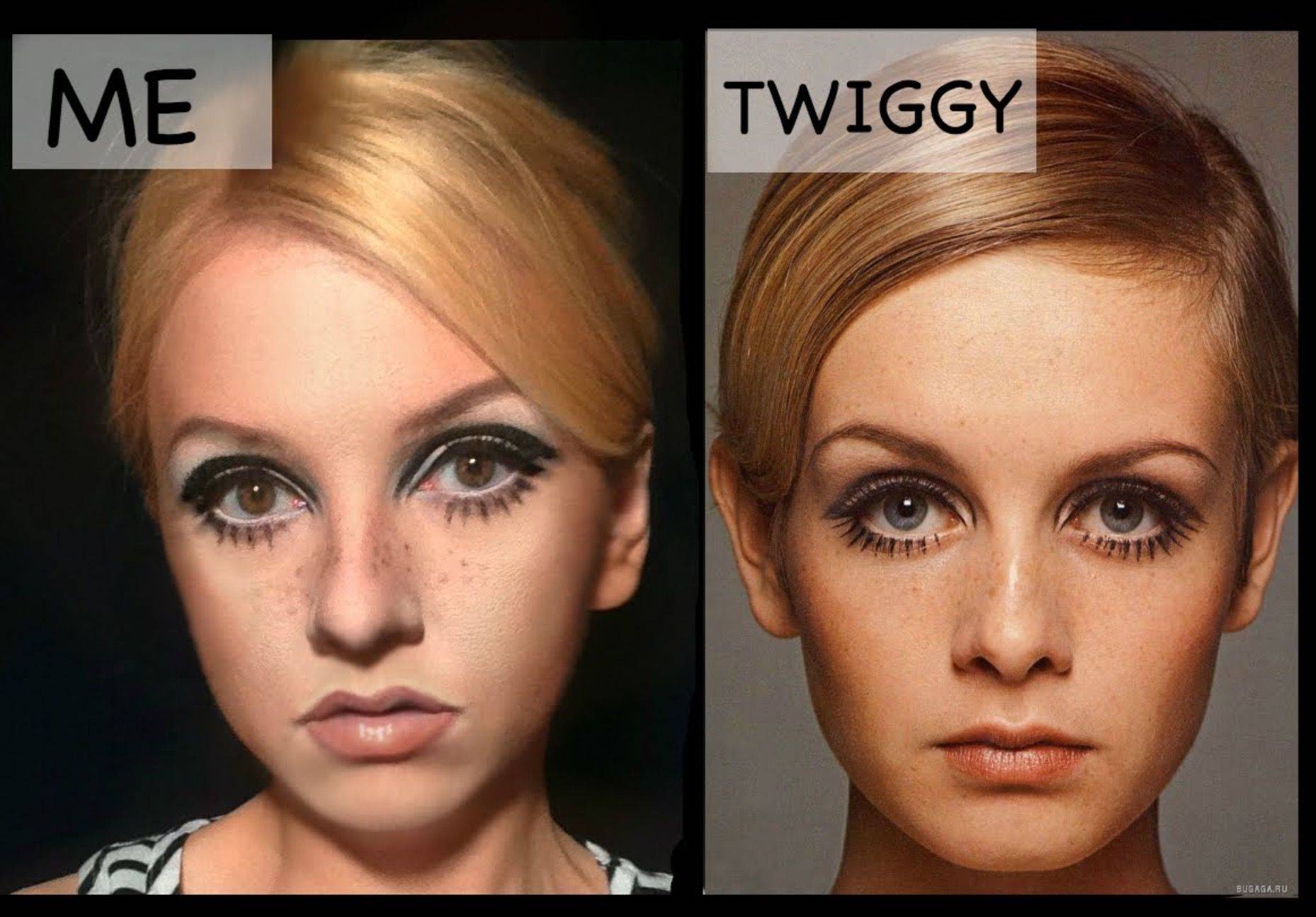 Макияж в стиле Твигги (Make up Twiggy)