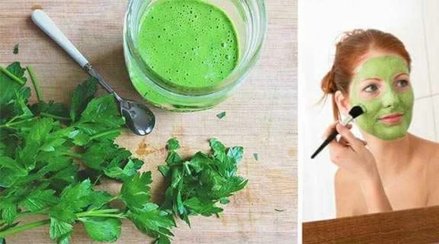 Маски из петрушки для лица: рецепты и применение