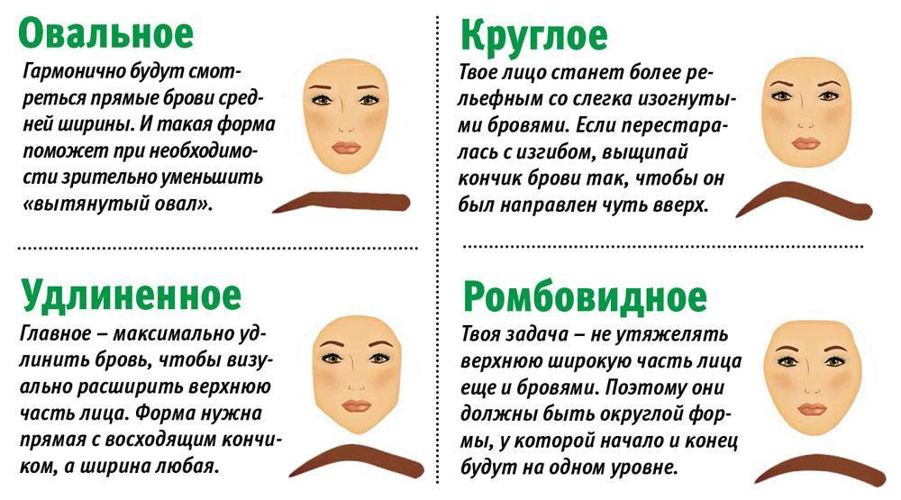 Форма бровей: как подобрать идеальные брови по лицу