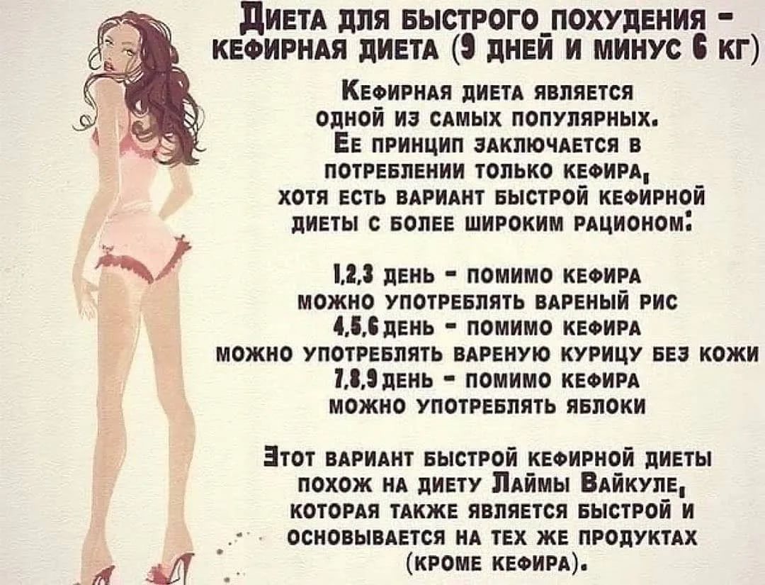 Кефирная диета на 3 дня: меню, отзывы, как похудеть на кефире за 3 дня