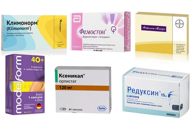 Лекарственные препараты для снижения веса при климаксе: инструкция