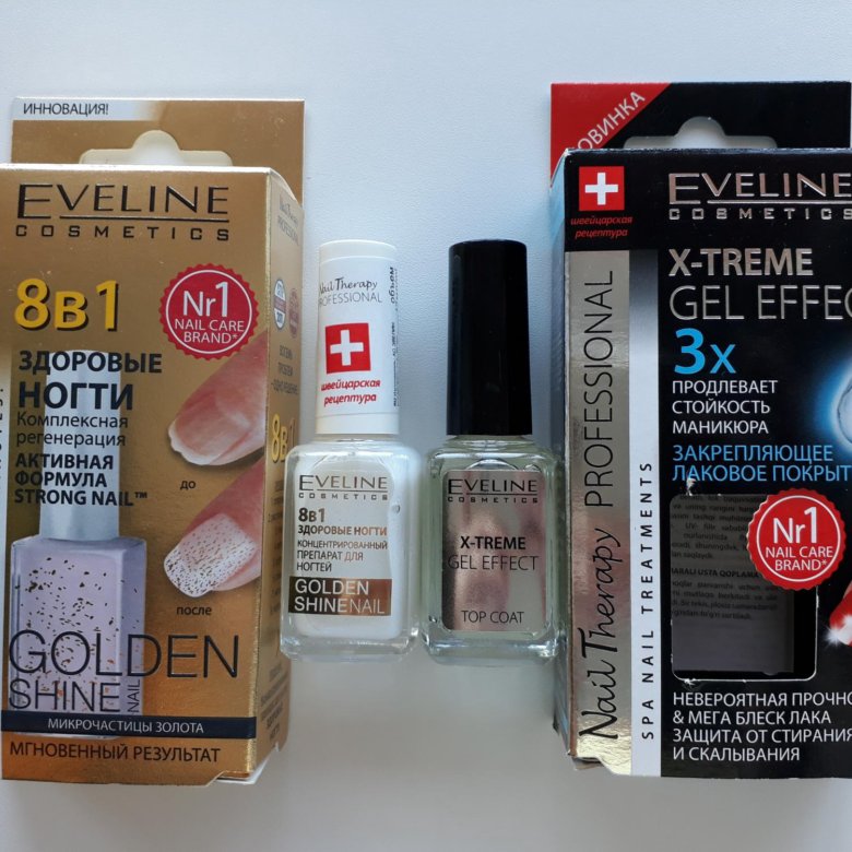 Лечебные и декоративные лаки для ногтей eveline