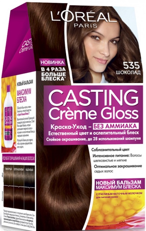 Краска без аммиака l'oreal paris casting creme gloss: отзывы и палитра