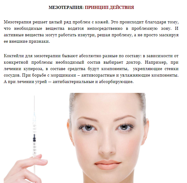 Фракционная мезотерапия лица. что это такое?